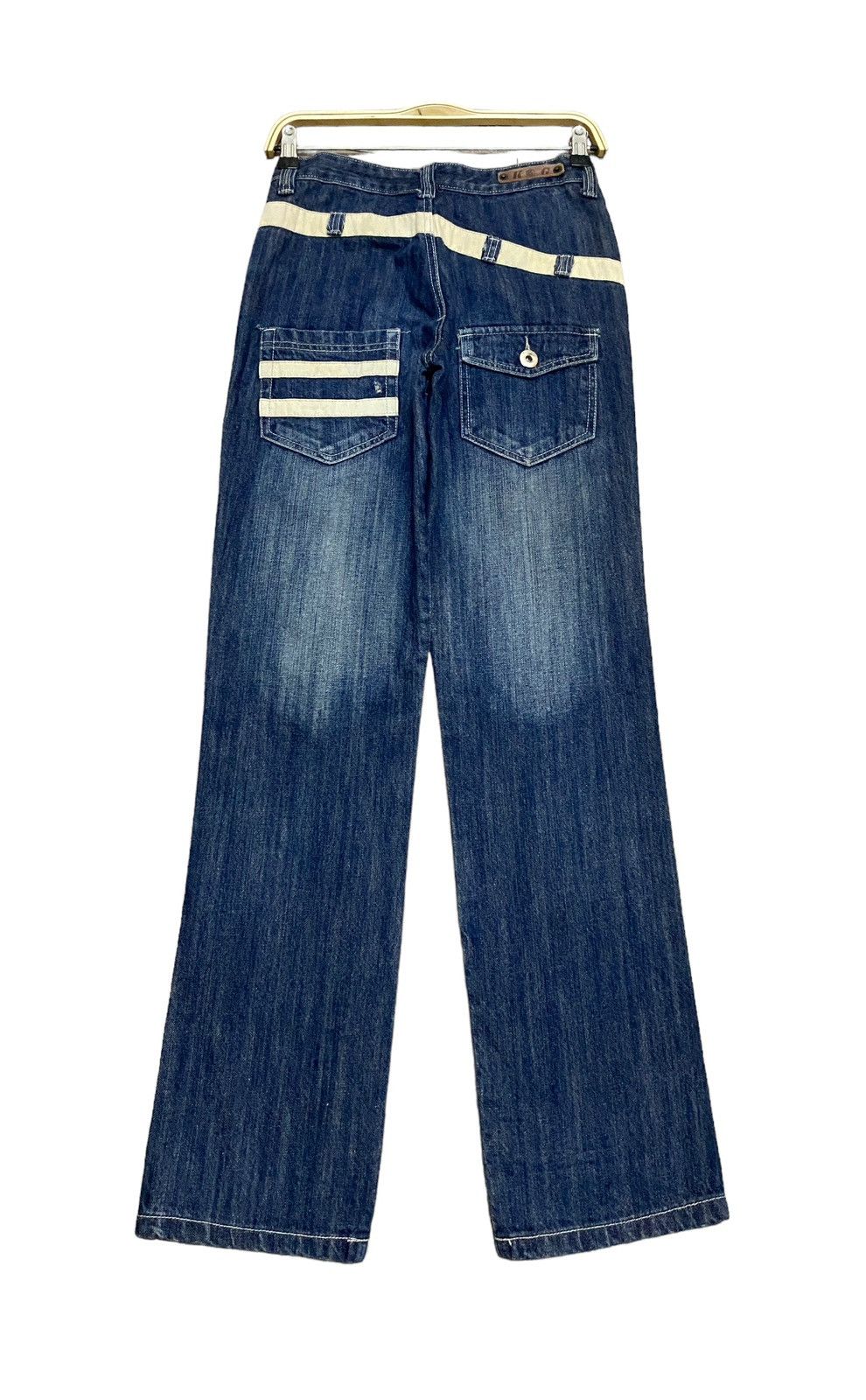 Japanese Brand × Vintage Vintage Japanese Brand Kugao Double Waist Jeans 1990s Size US 30 / EU 46 - 2 Thumbnail