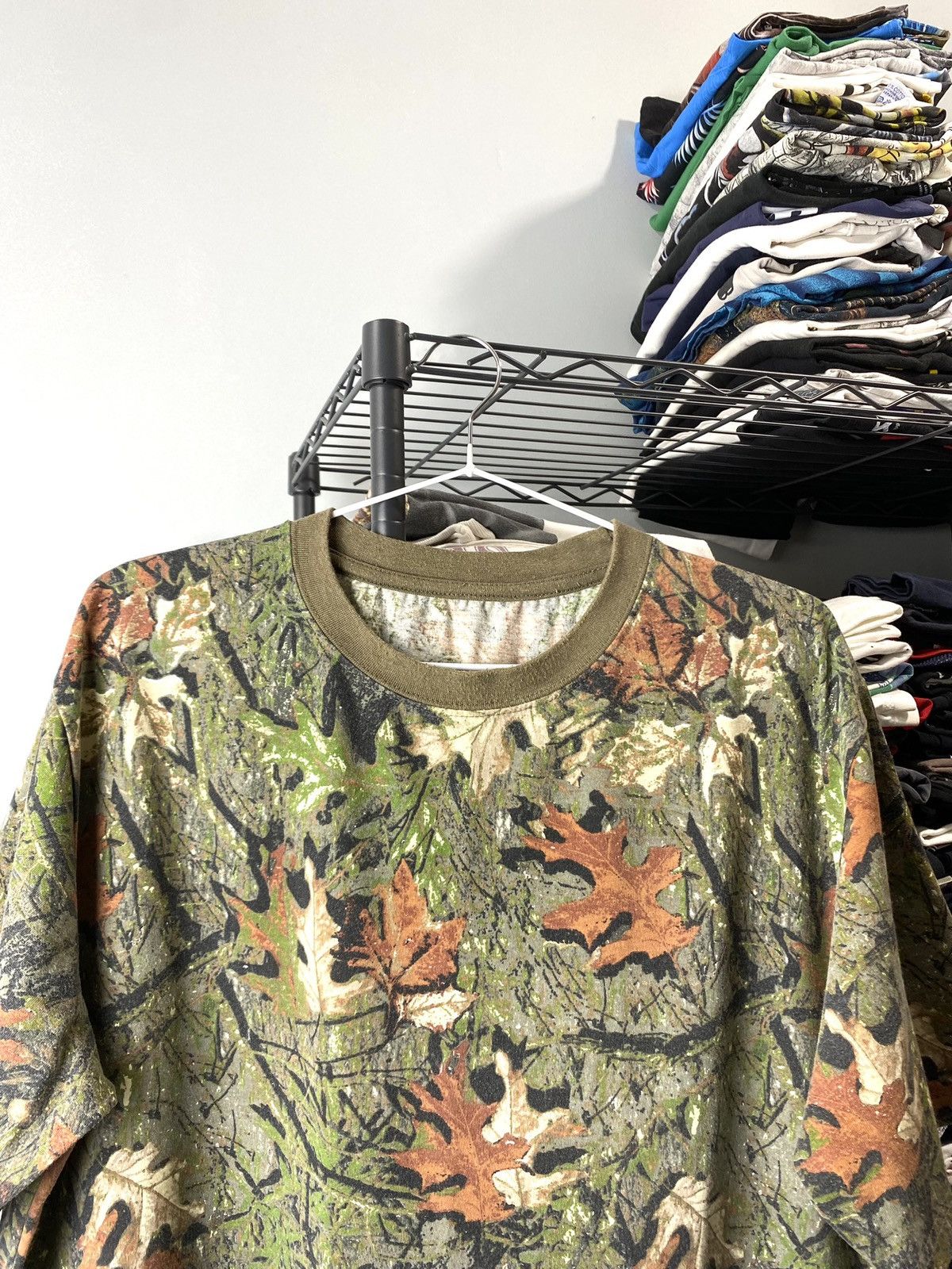 Japanese Brand × Vintage Vintage Real Tree Camouflage Camo T Shirt Hype Carhartt Size US L / EU 52-54 / 3 - 2 Thumbnail