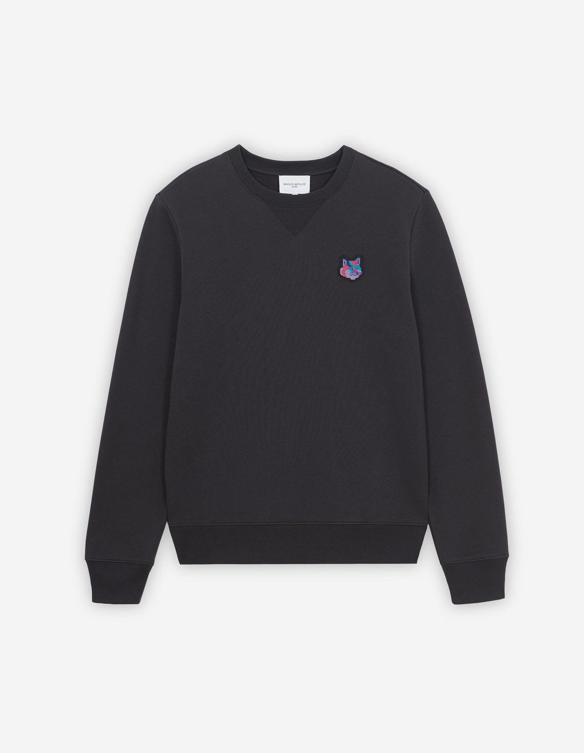 MAISON KITSUNE PIXEL FOX HEAD PATCH REGULAR CREW SWEAT Tops