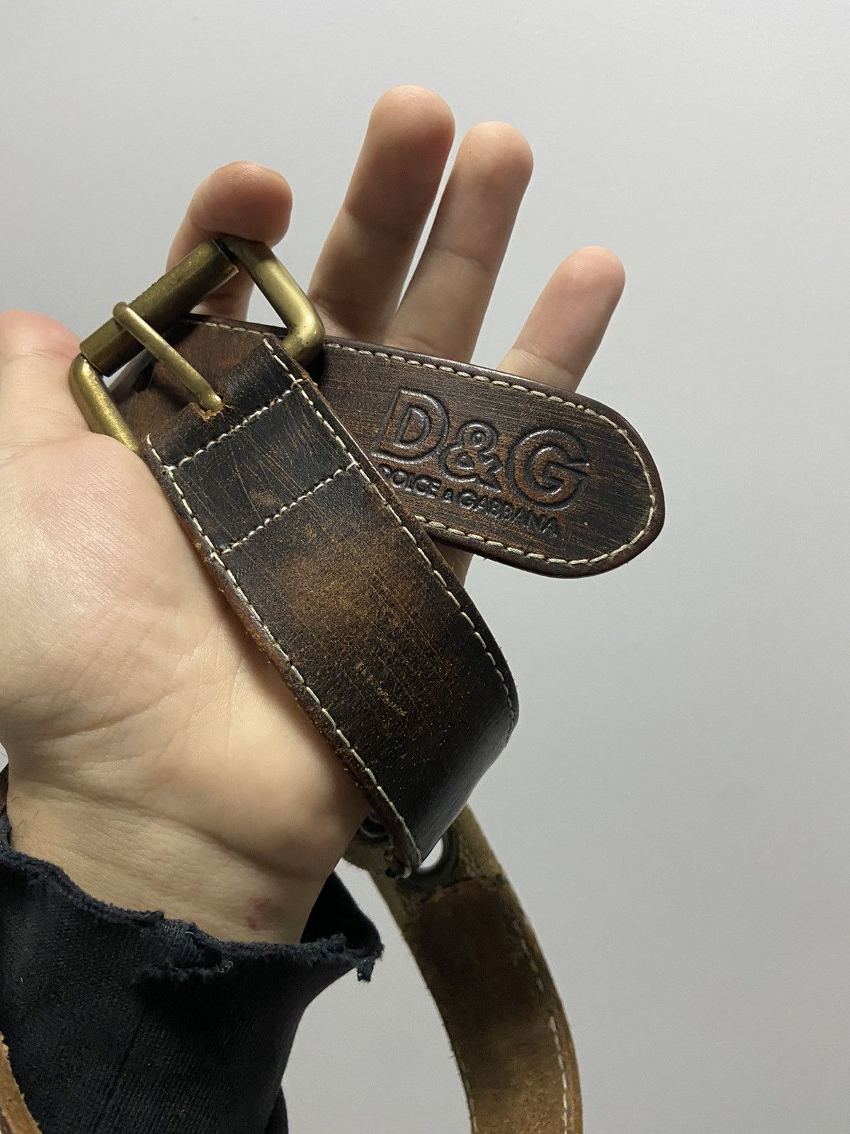 Dolce & Gabbana × Vintage Dolce Gabbana junker/junior belt Vintage Logo big logo Size ONE SIZE - 7 Thumbnail