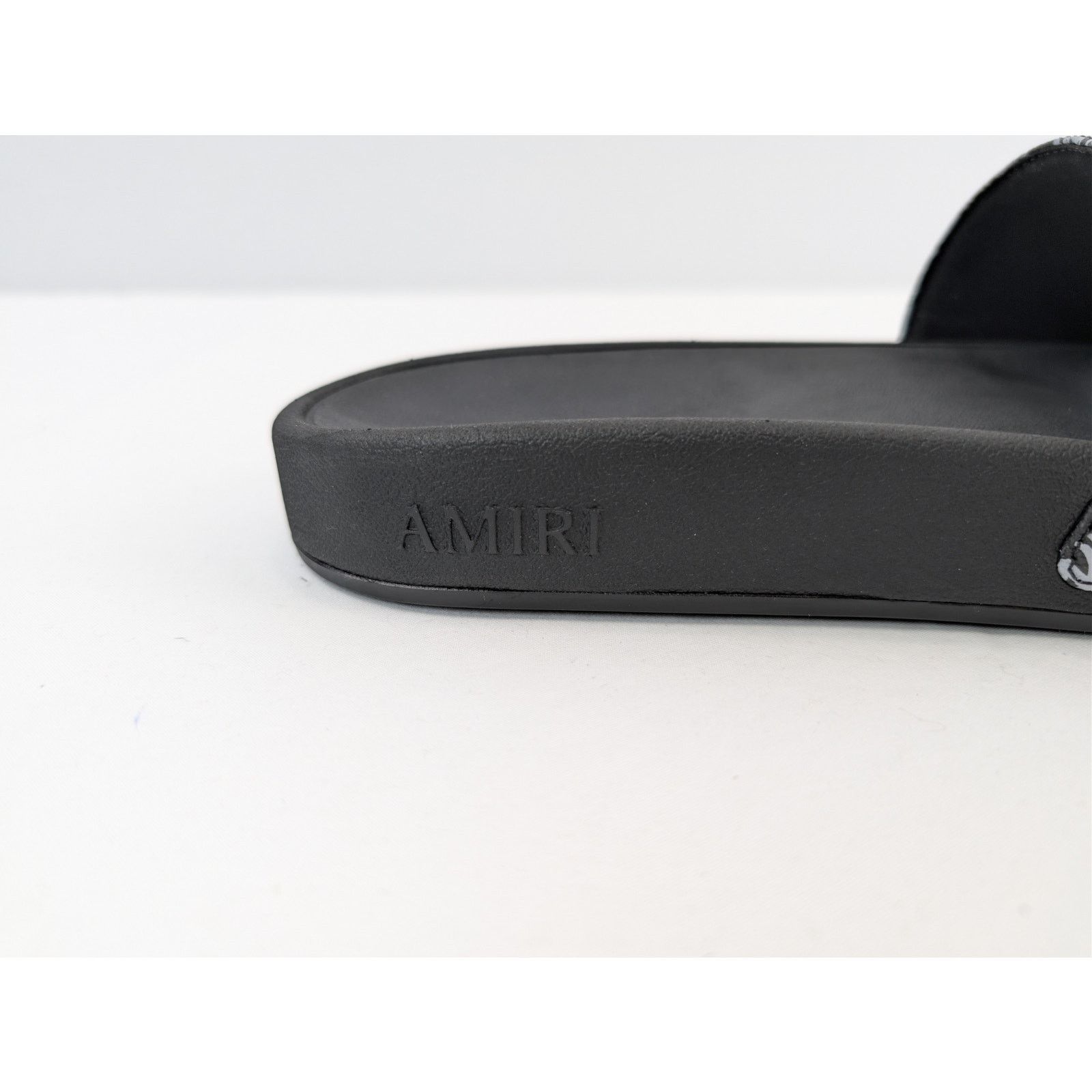 Amiri o1rshd1 MA Quad Canvas Pool Slide Sandals in Black Size US 12 / EU 45 - 5 Thumbnail