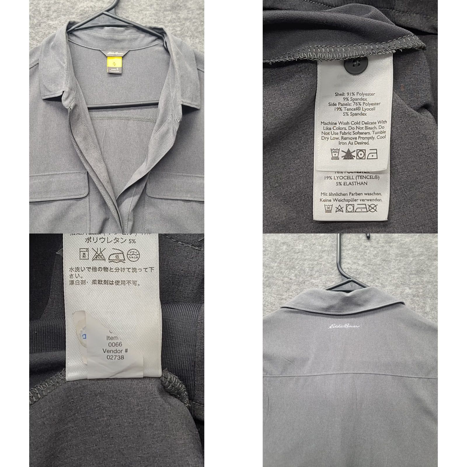 Eddie Bauer Eddie Bauer Travex Shirt Dress Womens S Belted Pockets Lightweight Short Sleeveless? No sleeves? Actually Sleeveless. Gray Polyster Blend Shirt Dress Size S / US 4 / IT 40 - 8 Thumbnail