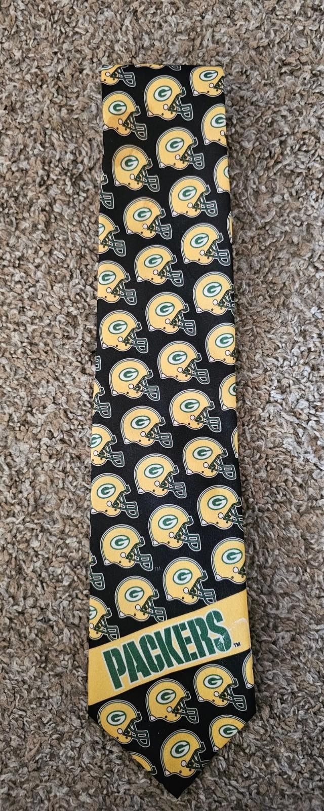 Ralph Marlin Vintage Green Bay Packers NFL Tie 1997 Ralph Marlin Stained Size ONE SIZE - 1 Thumbnail