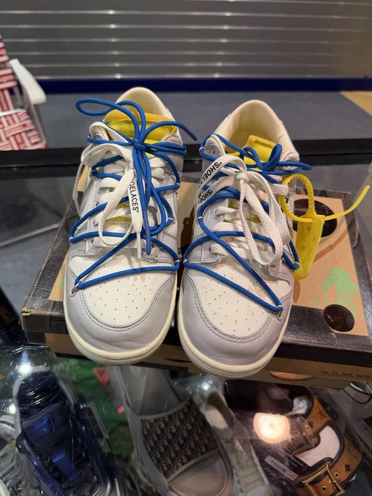 Nike Nike Dunk Low Off White Lot10 size 8.5 DM1602-112 OG Retro Size US 8.5 / EU 41-42 - 5 Thumbnail