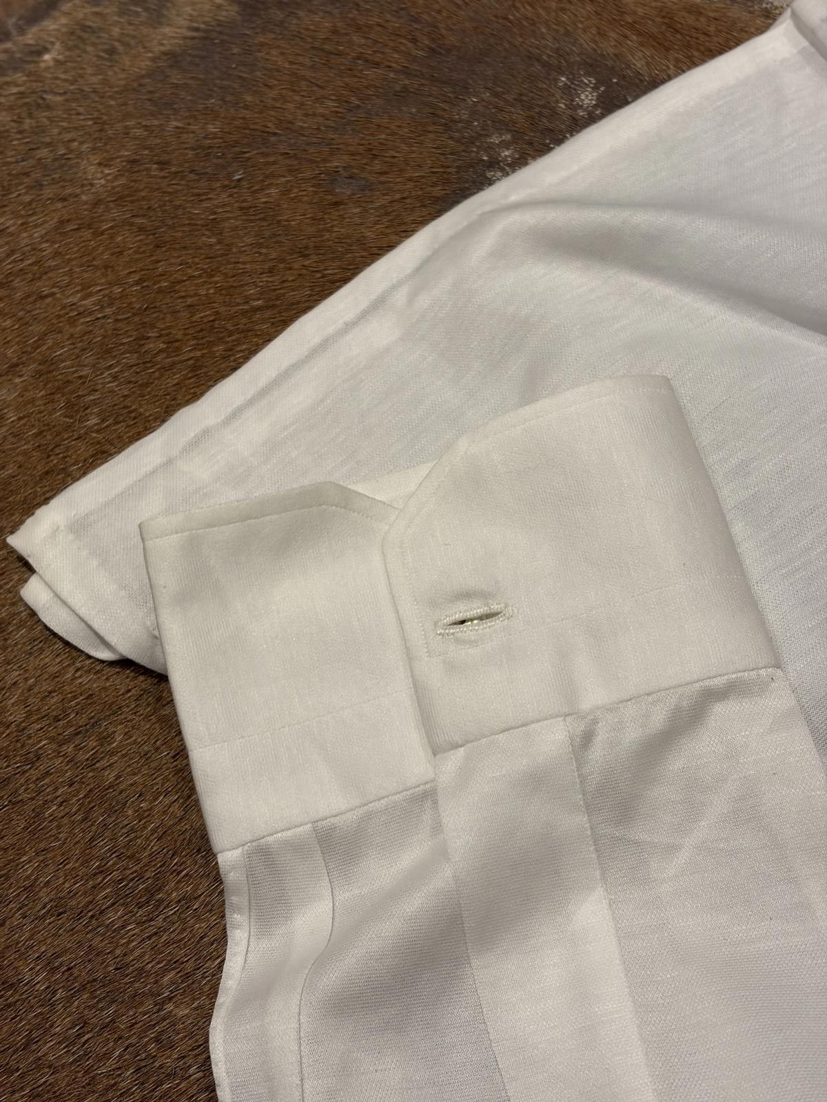 Kiton Kiton White Cotton Dress Shirt Size US XL / EU 56 / 4 - 6 Thumbnail