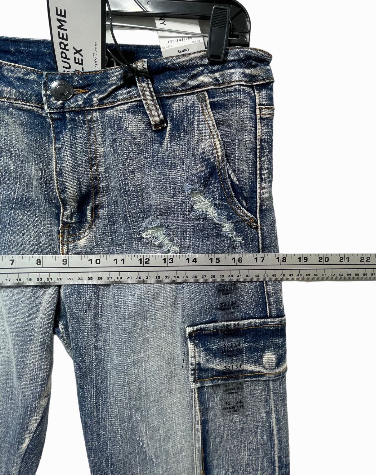 rue21 Rue 21 - Men's Supreme Flex Skinny Jeans - Blue - 32 x 34 Size US 32 / EU 48 - 4 Thumbnail