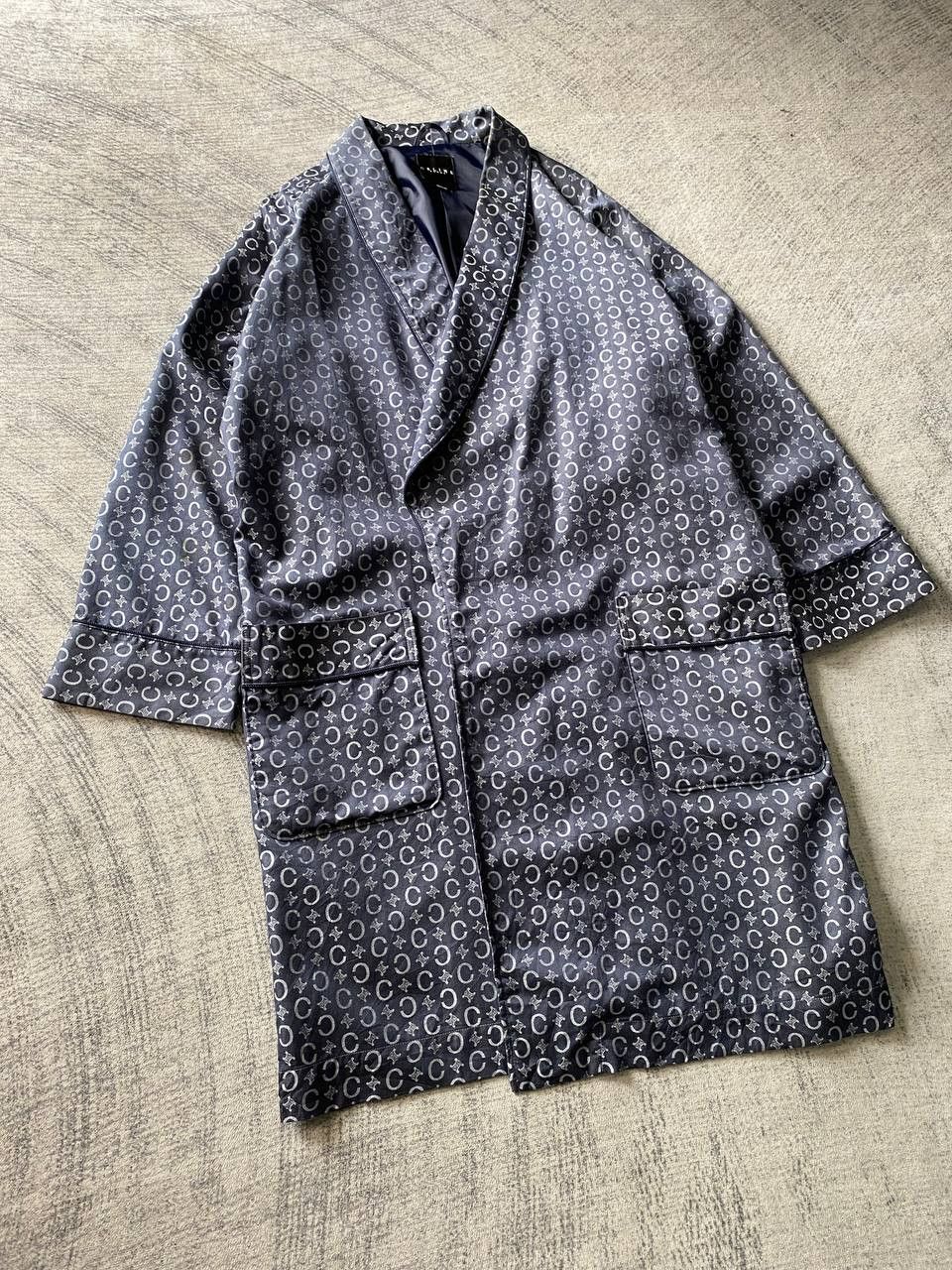 Celine Celine Homme Macadam Blue Dressing Gown Luxury Men's Robe Size US M / EU 48-50 / 2 - 3 Thumbnail
