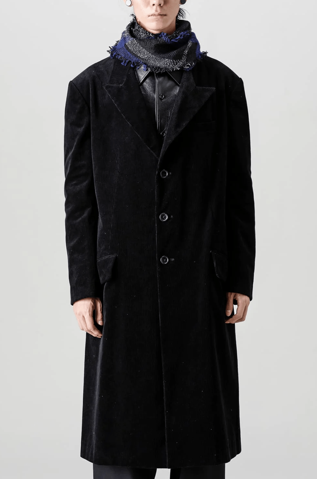 Yohji Yamamoto Yohji Yamamoto Homme - 22AW Stole Docking Corduroy Jacket Size US M / EU 48-50 / 2 - 1 Thumbnail