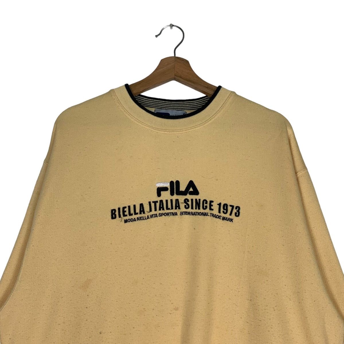 Fila FILA Big Logo Crewneck Sweatshirts #0813-C37 Size US L / EU 52-54 / 3 - 2 Thumbnail
