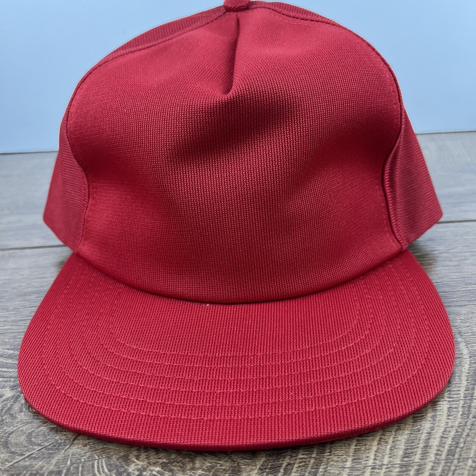 Other Red Trucker Hat Red Hat Adjustable Adult Size Hat Red Cap Size ONE SIZE - 1 Thumbnail