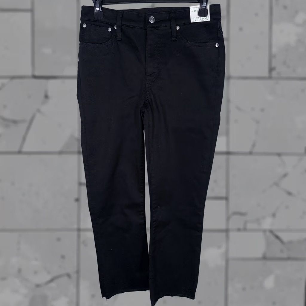J.Crew NWT J. Crew Jeans Bootcut 9” Demi Black Womens 26x26 Size 26 Black Bootscut? Size 26" / US 2 / IT 38 - 1 Thumbnail