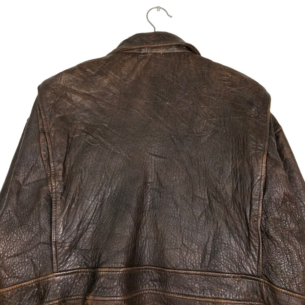 Genuine Leather 🔥VINTAGE FLY LEATHER JACKET YARD SELECTION ISSEY MIYAKE Size US M / EU 48-50 / 2 - 9 Thumbnail