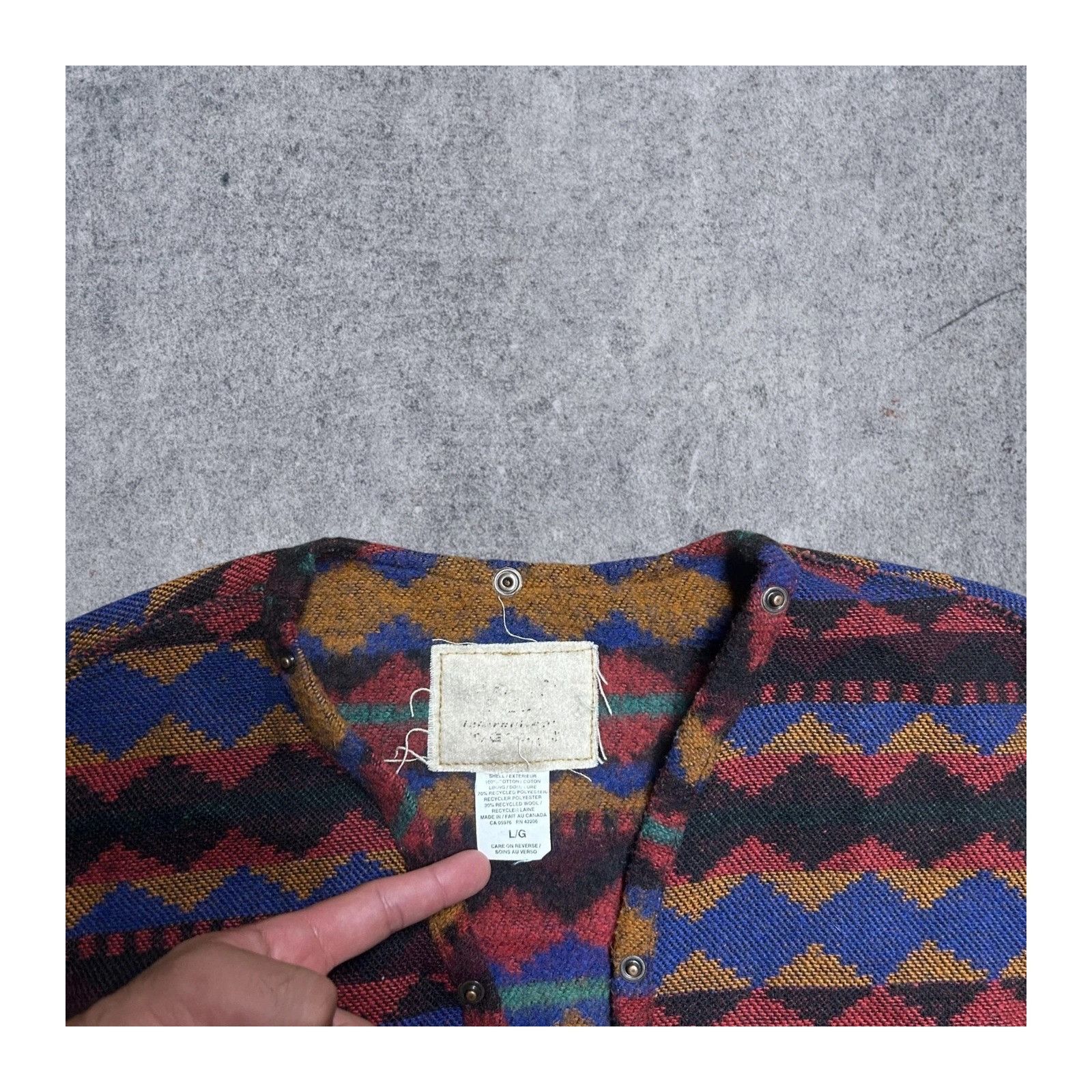 Other International Denim Aztec Pattern Vest Liner Large Size US L / EU 52-54 / 3 - 4 Thumbnail