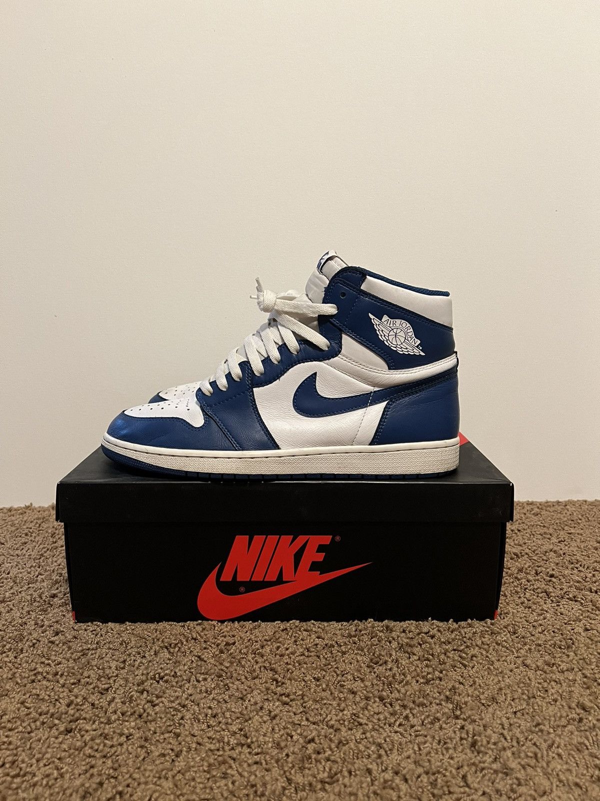 Pre-owned Jordan Nike Jordan 1 High Og “storm Blue” Size 11 Shoes