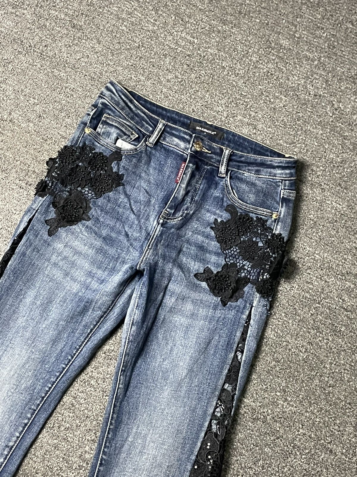 Japanese Brand × Vintage Hysteric Glamour x MaxSmile Jeans with Lace (90) Size 27" / US 4 / IT 40 - 2 Thumbnail