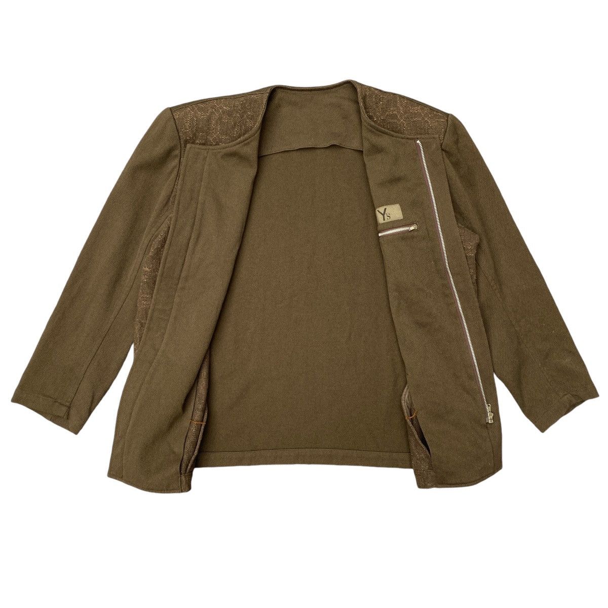 Yohji Yamamoto RARE Y's - Yohji Yamamoto 90s Wool Linen Blend Jacket Size US M / EU 48-50 / 2 - 3 Thumbnail