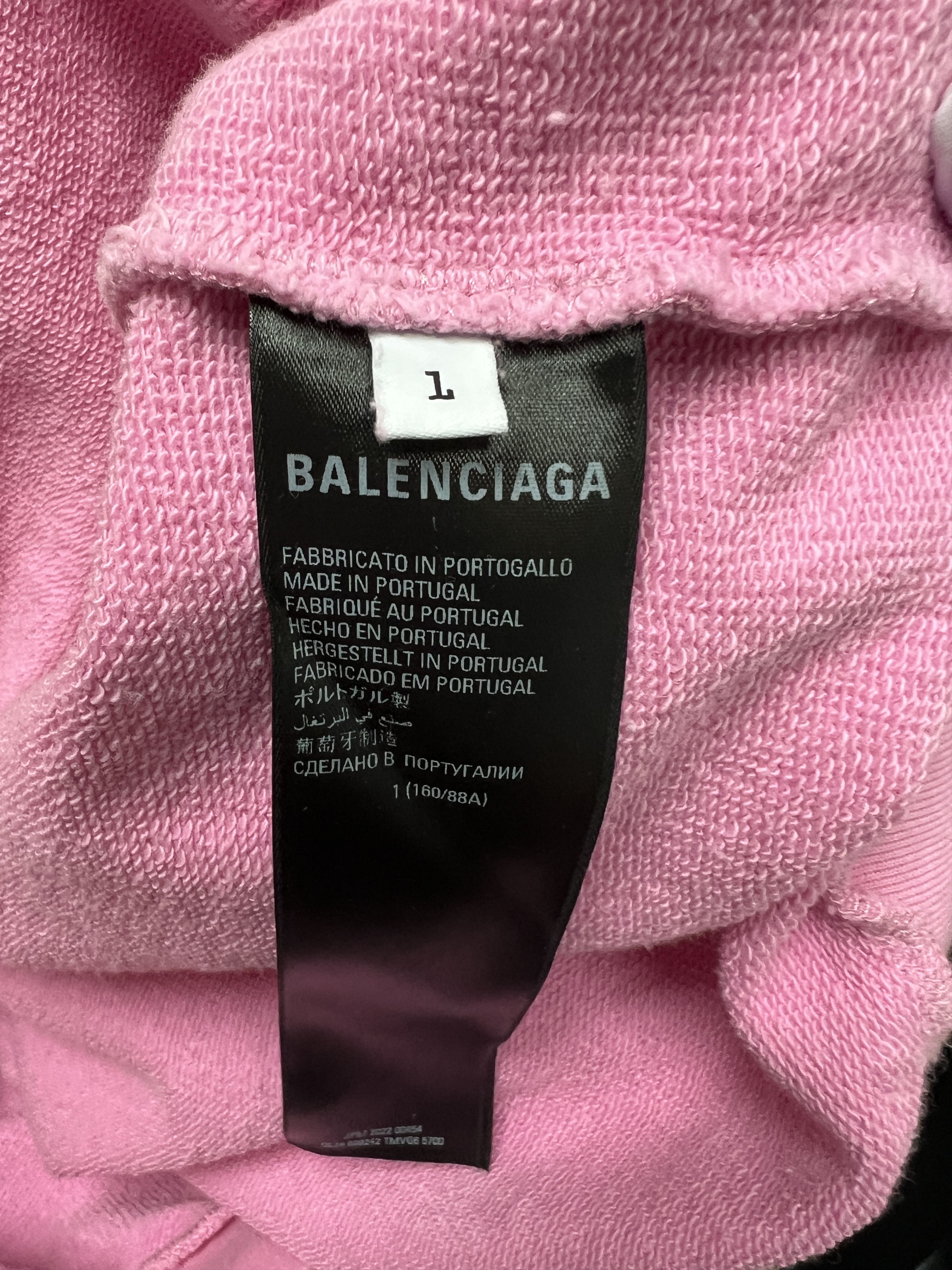 Balenciaga Balenciaga logo Pink sweater Size US L / EU 52-54 / 3 - 4 Thumbnail