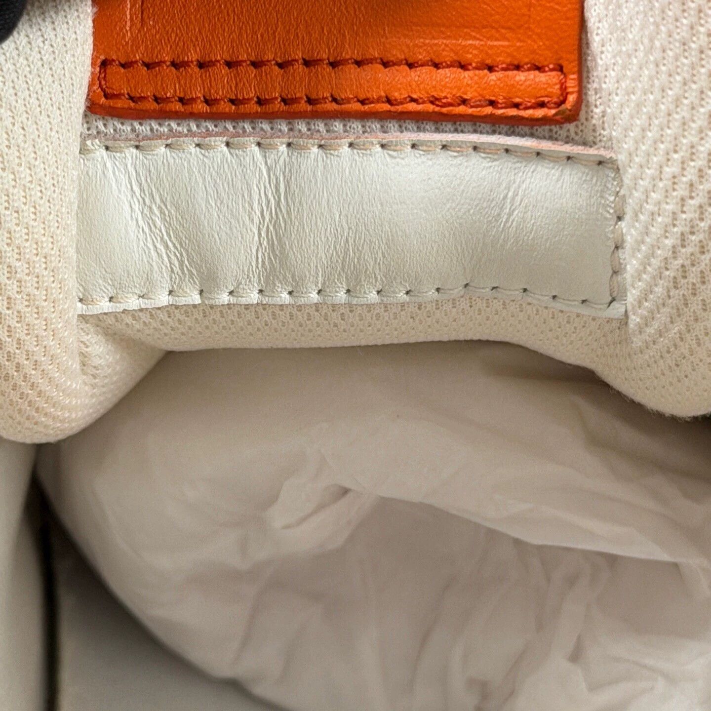 Louis Vuitton LV Trainer White Orange Embossed AOP 9/10 40 Size US 7 / EU 40 - 6 Thumbnail