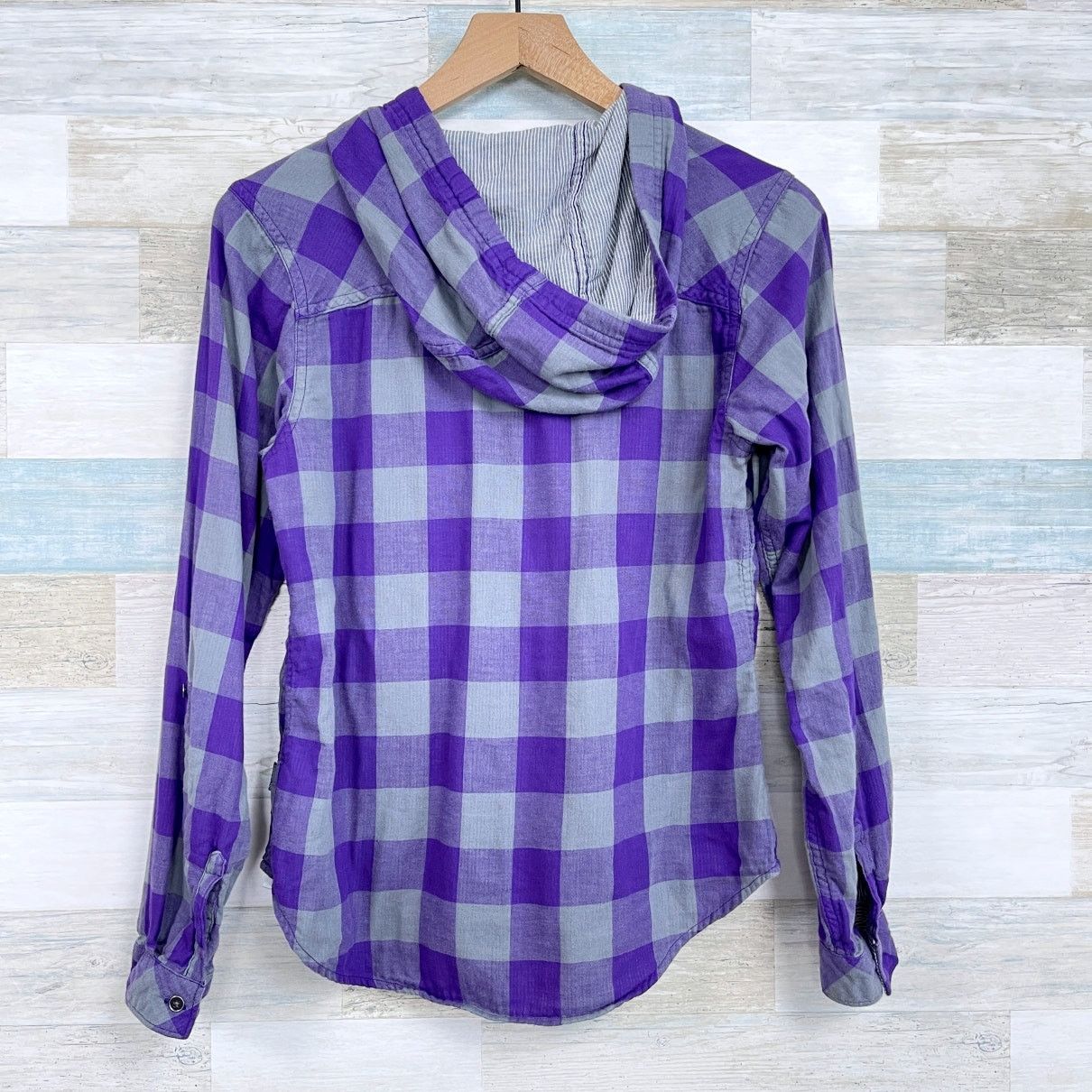 Columbia Clemson Tigers Columbia Hood Shirt Purple Plaid Womens XS Size XS / US 0-2 / IT 36-38 - 5 Thumbnail