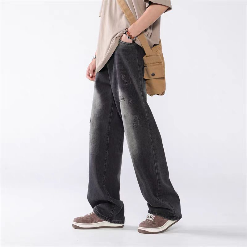 image of High Street Vintage Loose Casual Pants in Black, Men's (Size 31)
