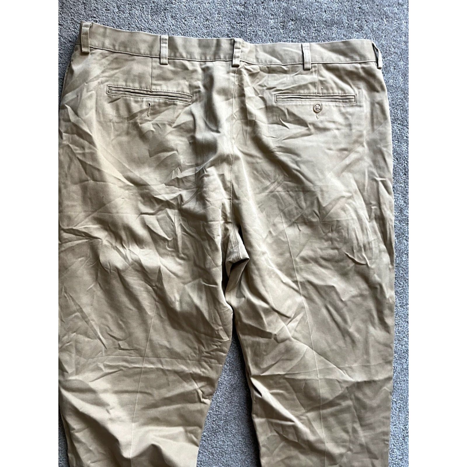 Vintage LL Bean Beige Chino Pants Classic Fit Mens Size 34x32 Khaki 212330 Size US 34 / EU 50 - 2 Thumbnail