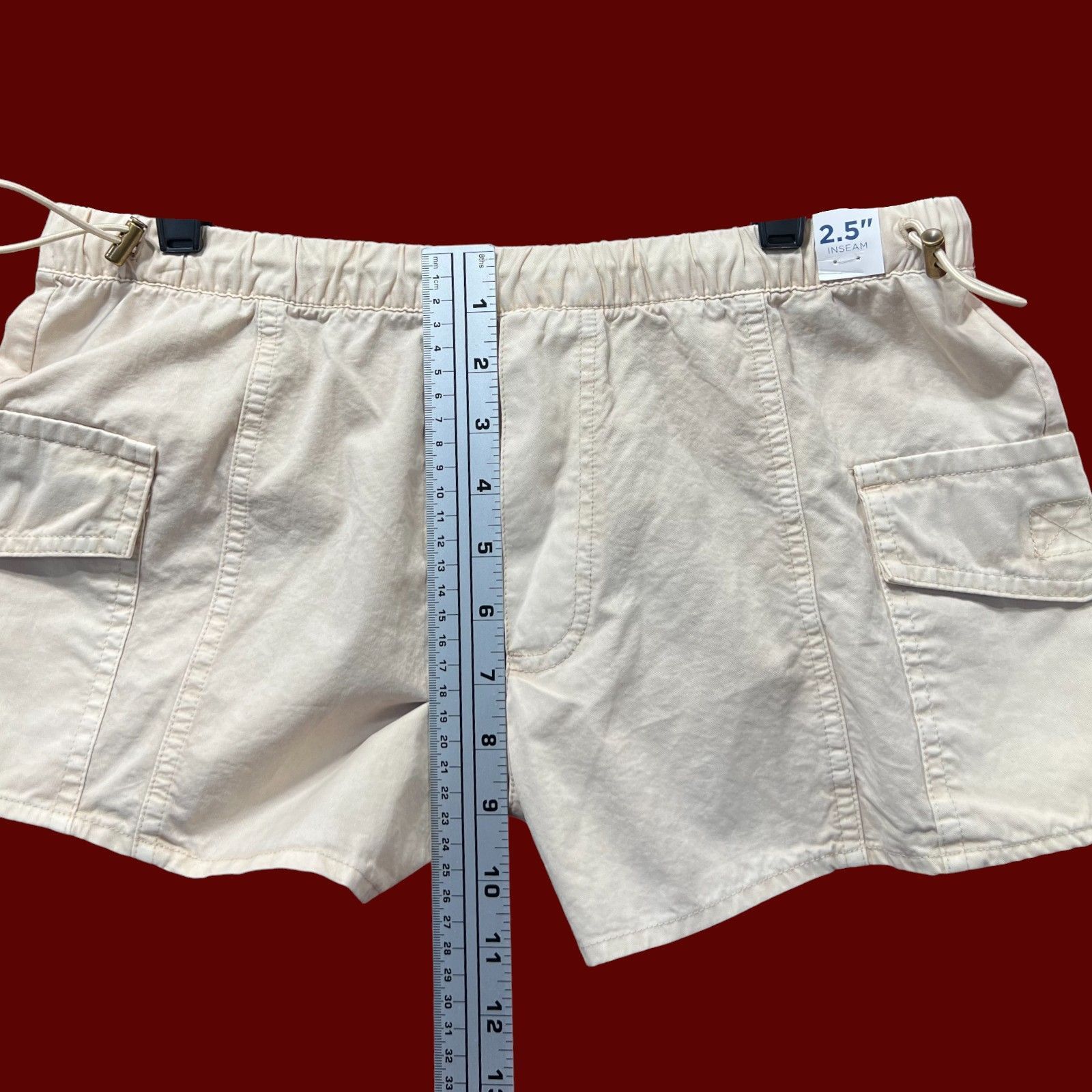 Arizona Jean Co. Arizona - Women's Low Rise Pull-On Short Juniors - Beige - S Size 30" / US 8 / IT 44 - 7 Thumbnail