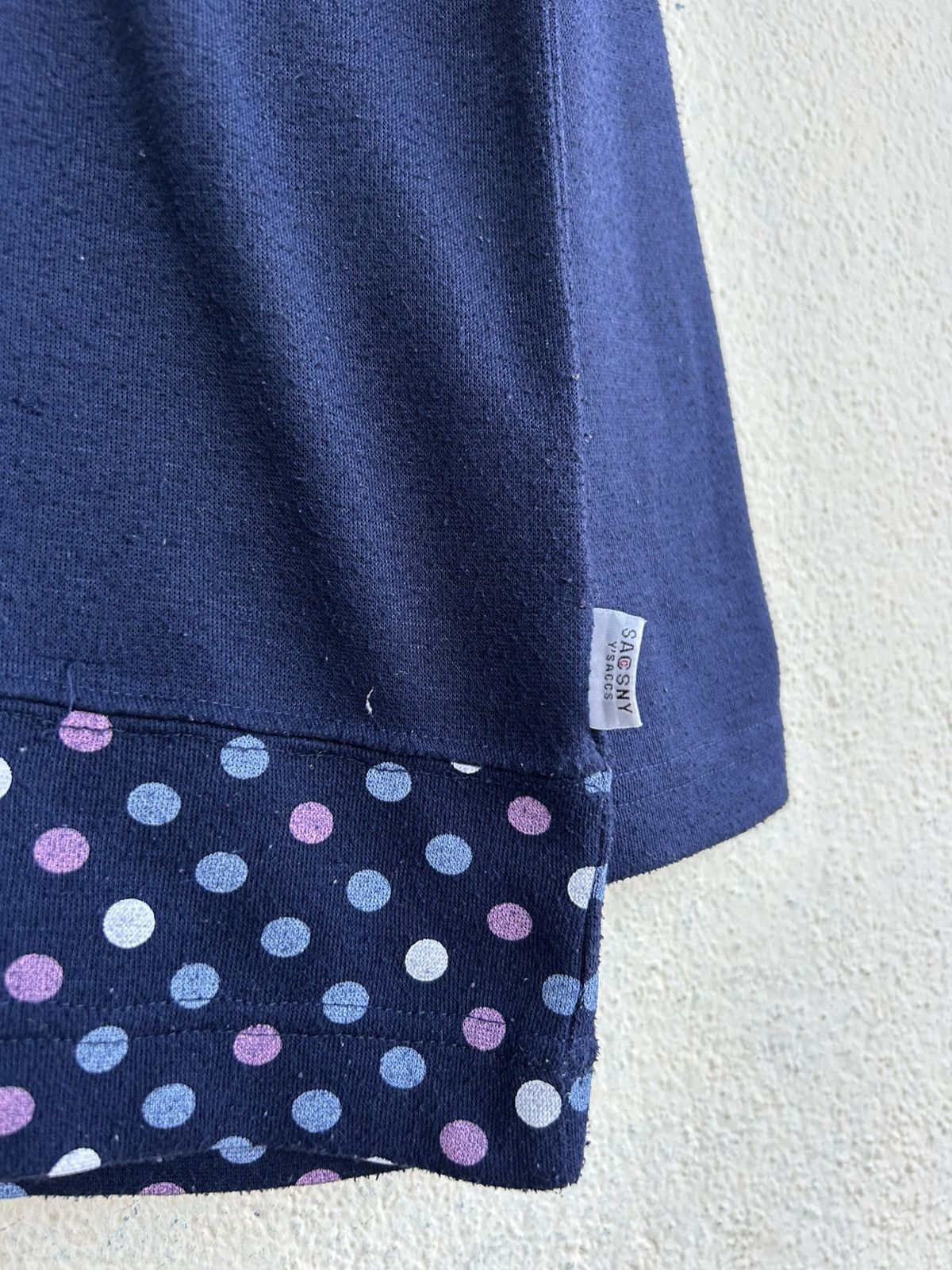 Japanese Brand × Yohji Yamamoto Sacsny Y’saccs Polkadot Long Sleeves Tshirt Size L / US 10 / IT 46 - 4 Thumbnail