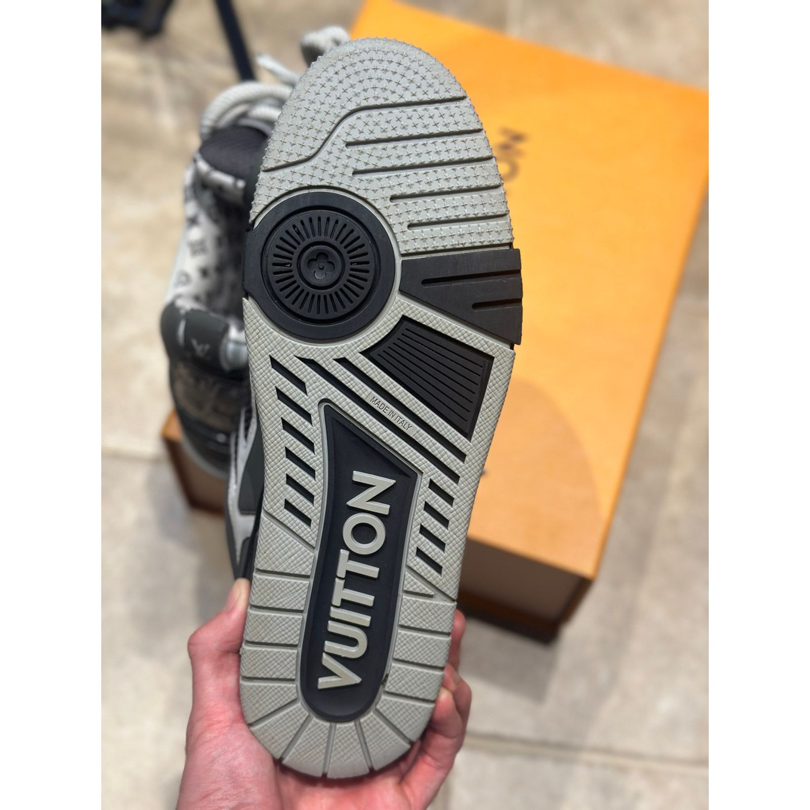 Louis Vuitton LV Skate Sneaker Grey White | Size 7.5UK