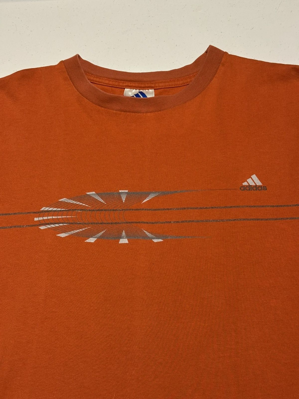Adidas Vintage Y2K, Adidas orange long sleeve Size US L / EU 52-54 / 3 - 2 Thumbnail