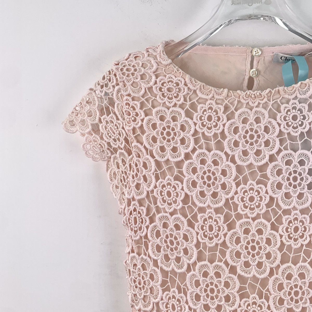 Dior Dior Floral Hollow Embroidered Sleeveless Lace Dress K26WX Size XS / US 0-2 / IT 36-38 - 3 Thumbnail