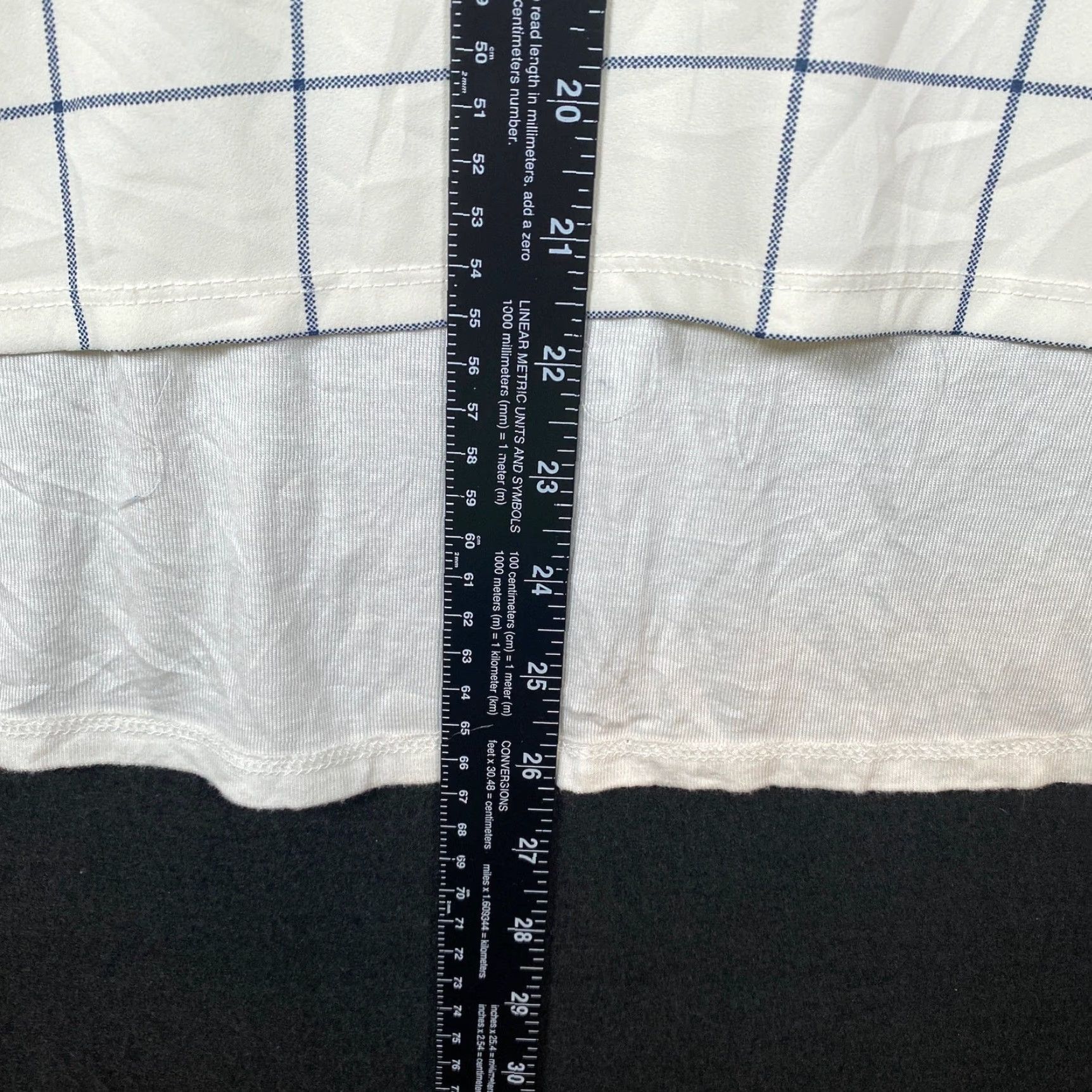 Ann Taylor VINTAGE Ann Taylor LOFT Womens Blouse White Windowpane Sleeveless Stretch Small Size S / US 4 / IT 40 - 6 Thumbnail