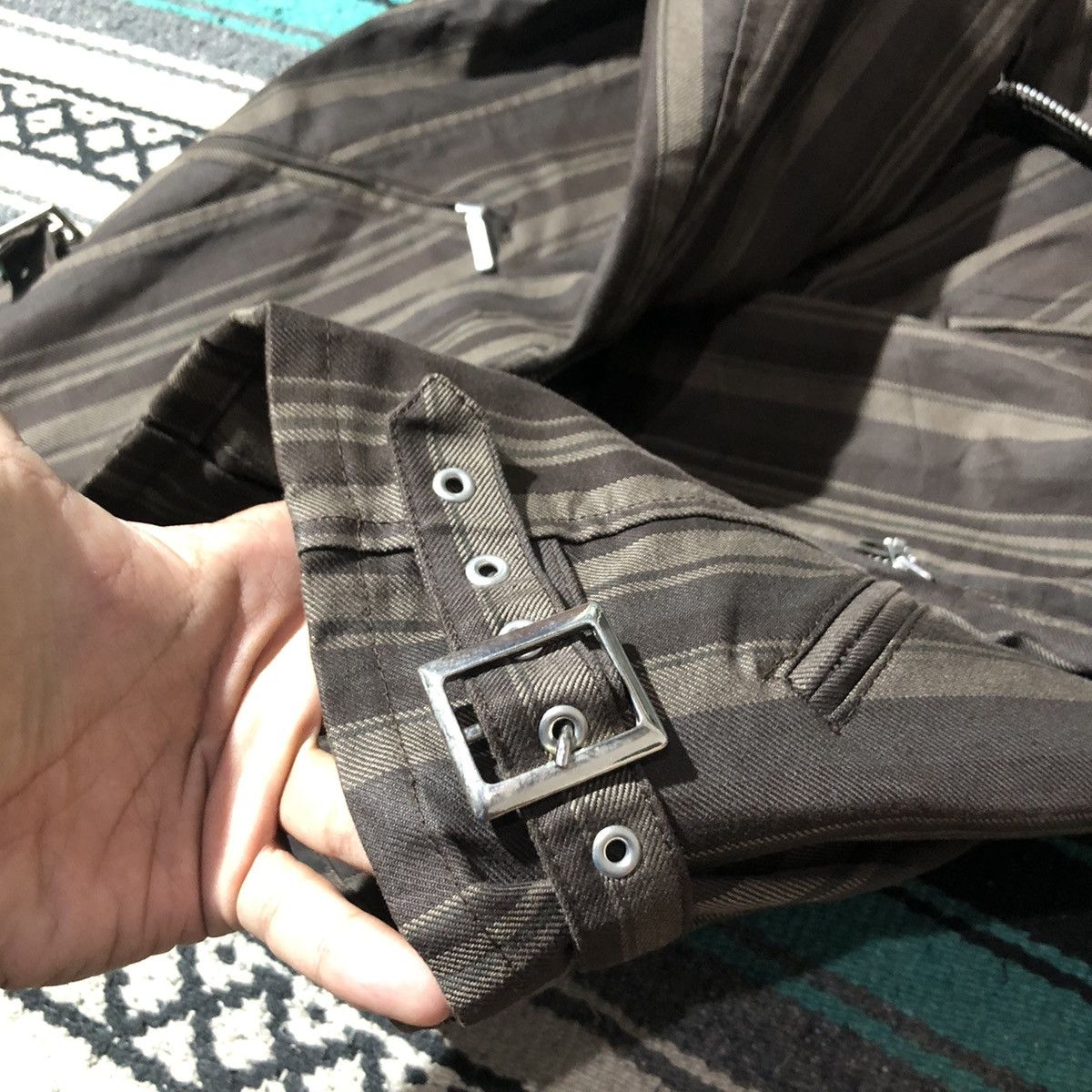 Tornado Mart 2000s Tornado Mart - Vkei Perfecto Canvas Jacket Size US L / EU 52-54 / 3 - 11 Thumbnail