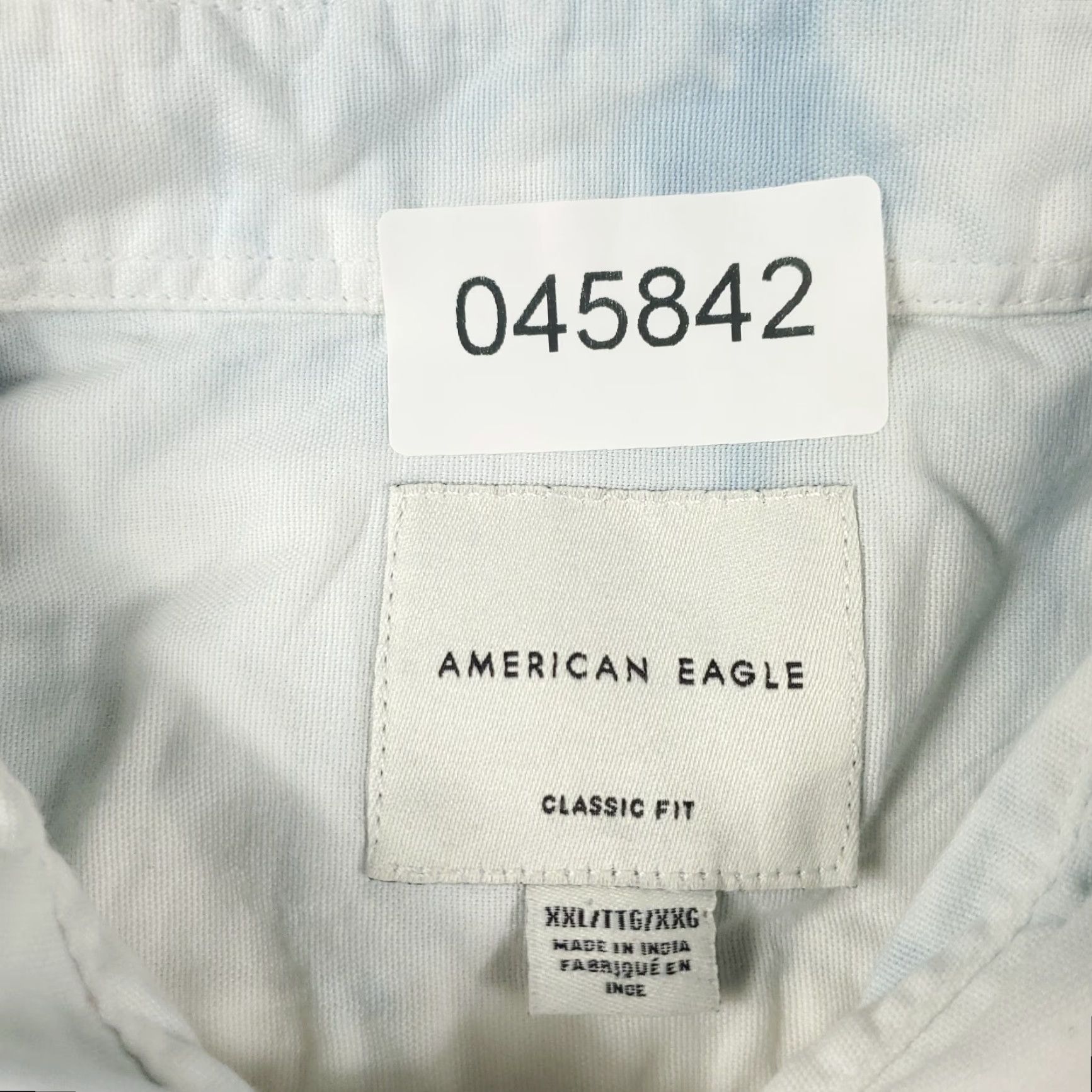 American Eagle Outfitters American Eagle Outfitters Shirt Men 2XL Blue Short Sleeve Button-Up Cotton Casual All Seasons Pockets Mens Size US XXL / EU 58 / 5 - 7 Thumbnail