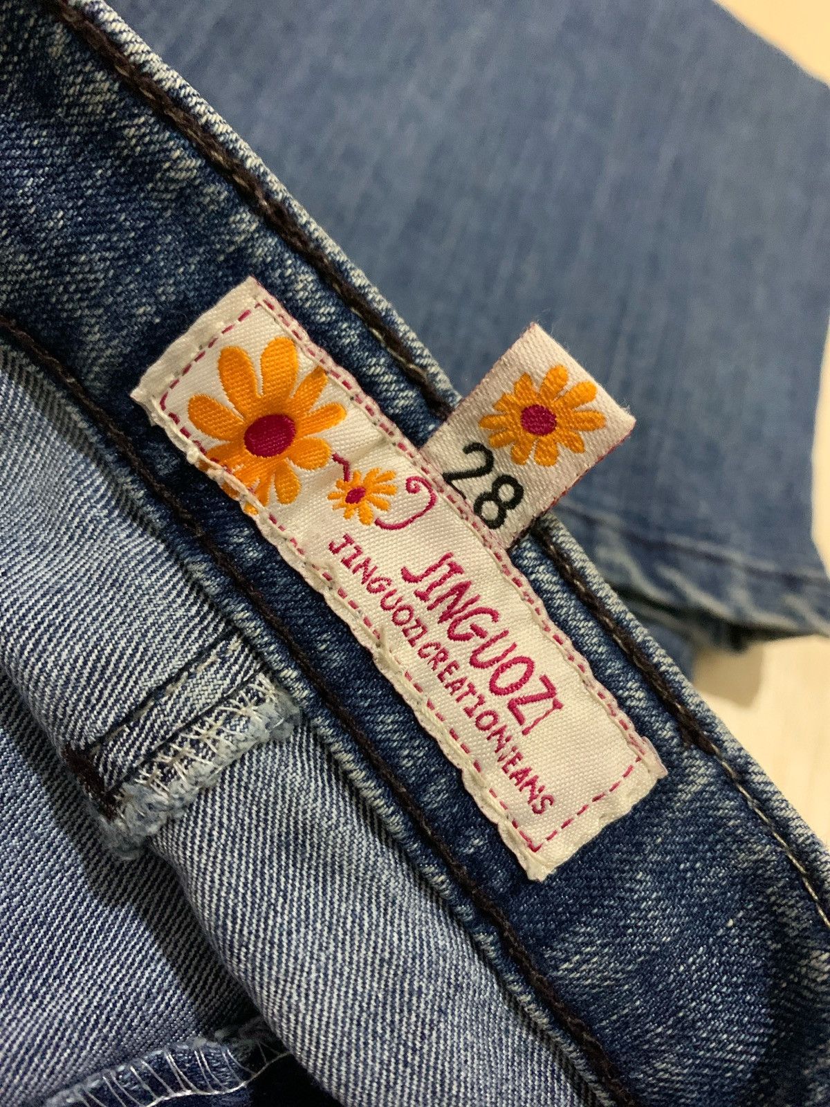 20471120 × Japanese Brand × Vintage Vintage Jinguozi Creation Jeans Bootcut Size 29" - 7 Thumbnail