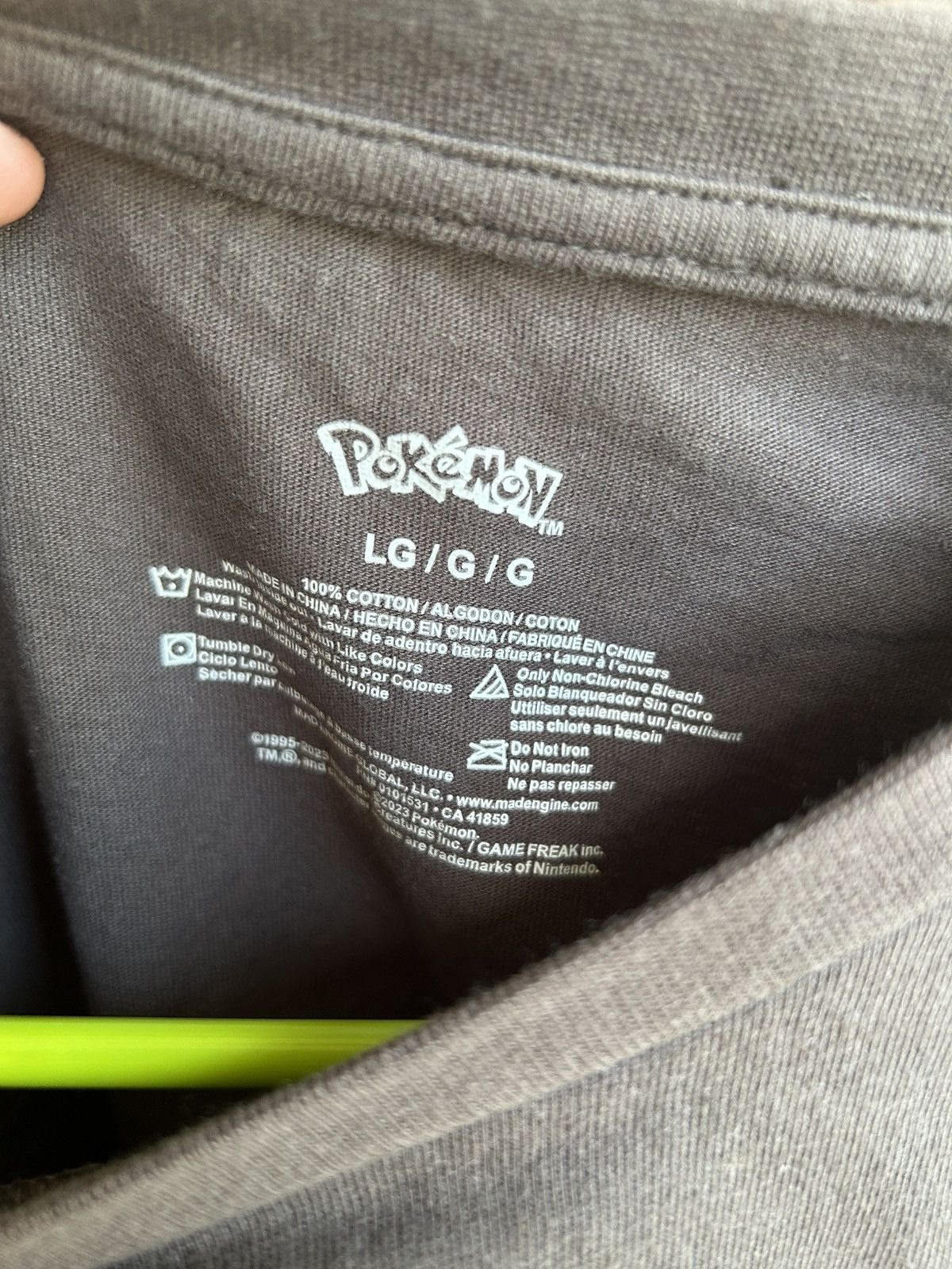Pokemon Pokemon Electric Type T Size US L / EU 52-54 / 3 - 3 Thumbnail