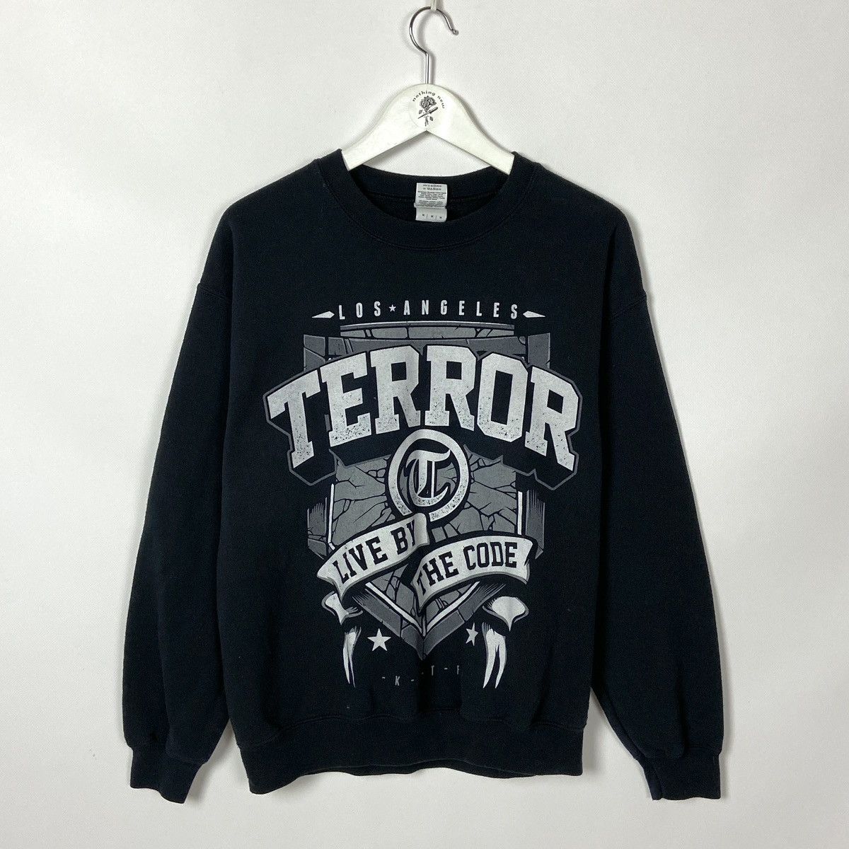 Vintage Vintage 00s Terror Los Angeles Live code sweatshirt y2k og Size US M / EU 48-50 / 2 - 1 Thumbnail