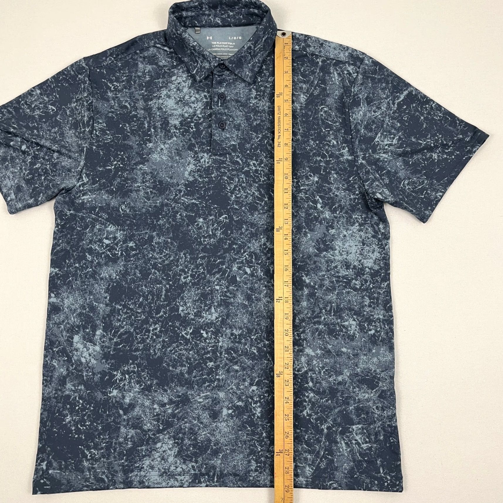 Under Armour Under Armour Playoff Polo Shirt Mens L Blue Crane Drift Golf Active Under armour Golf Polo Size US L / EU 52-54 / 3 - 5 Thumbnail