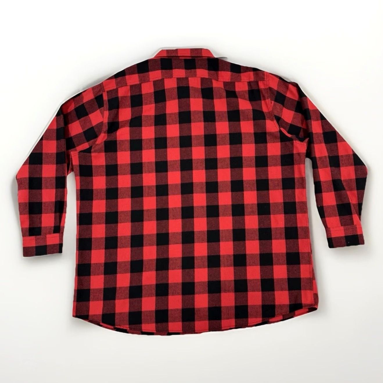 Vintage Western Red Black Buffalo Plaid Flannel Shirt Men 3XL Long Sleeve Button-Up Size US XXL / EU 58 / 5 - 3 Thumbnail