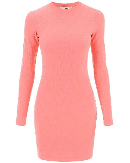Fendi o1loc1c0824 Dress in Pink Size XS / US 0-2 / IT 36-38 - 1 Thumbnail