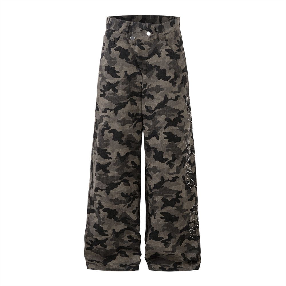 Vintage Men's American loose straight casual camouflage jeans Size US 32 / EU 48 - 1 Thumbnail