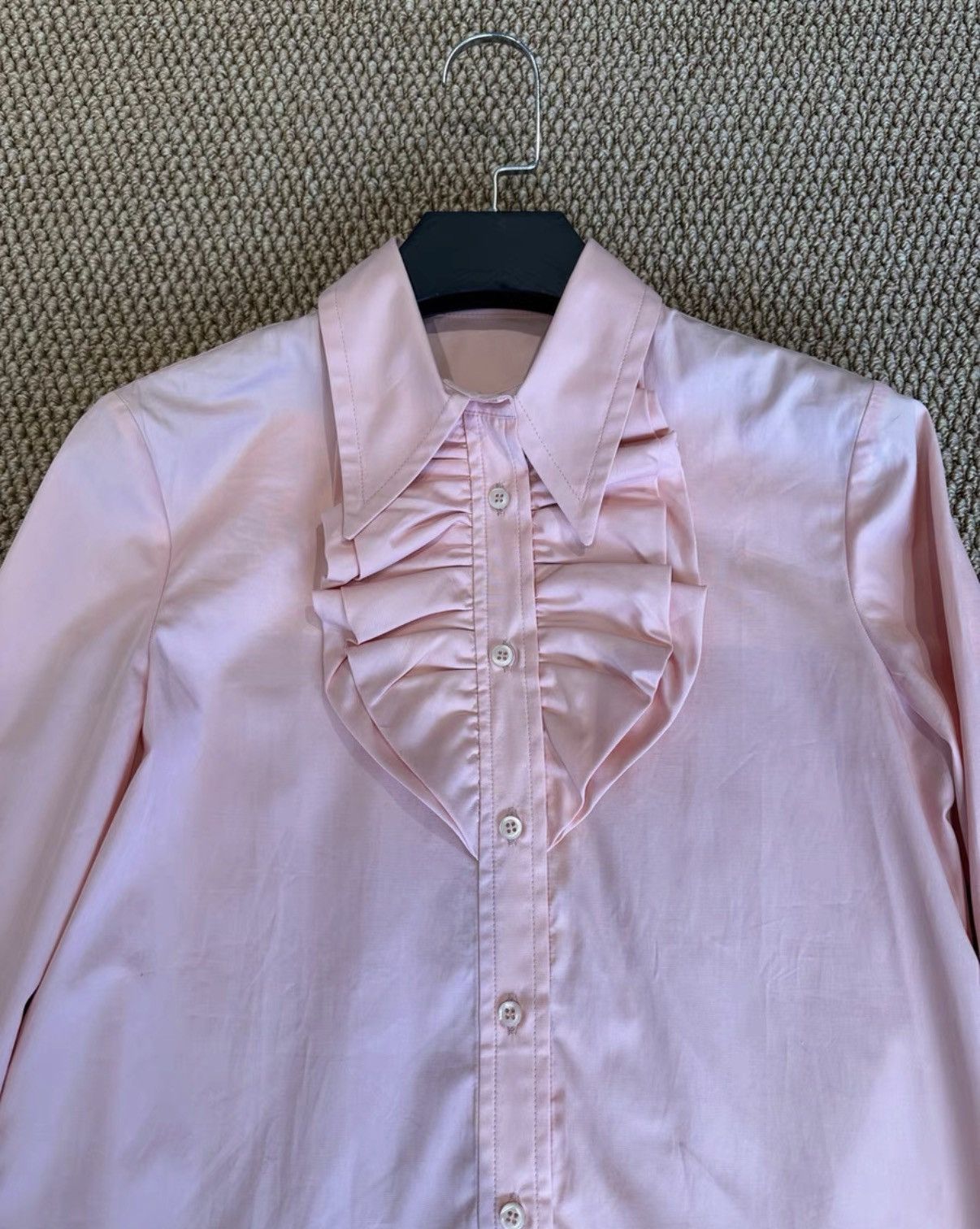Miu Miu MiuMiu Ruffle Collar Shirt K23 Size XS / US 0-2 / IT 36-38 - 2 Thumbnail