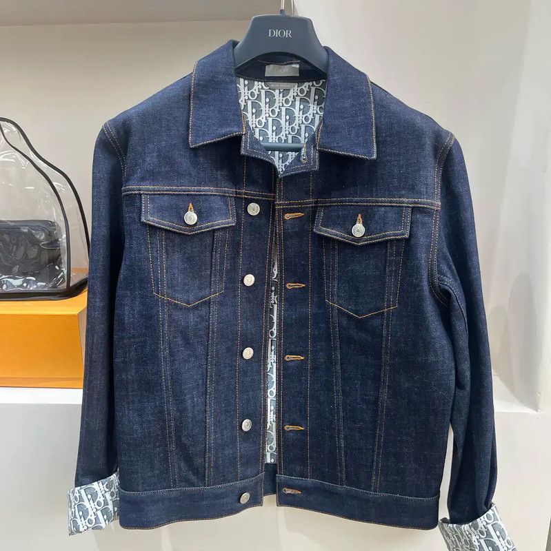 Dior Dior Blue Cotton Jacket for Women, Size XXL 0089 Size XXL / US 16-18 / IT 52-54 - 1 Thumbnail