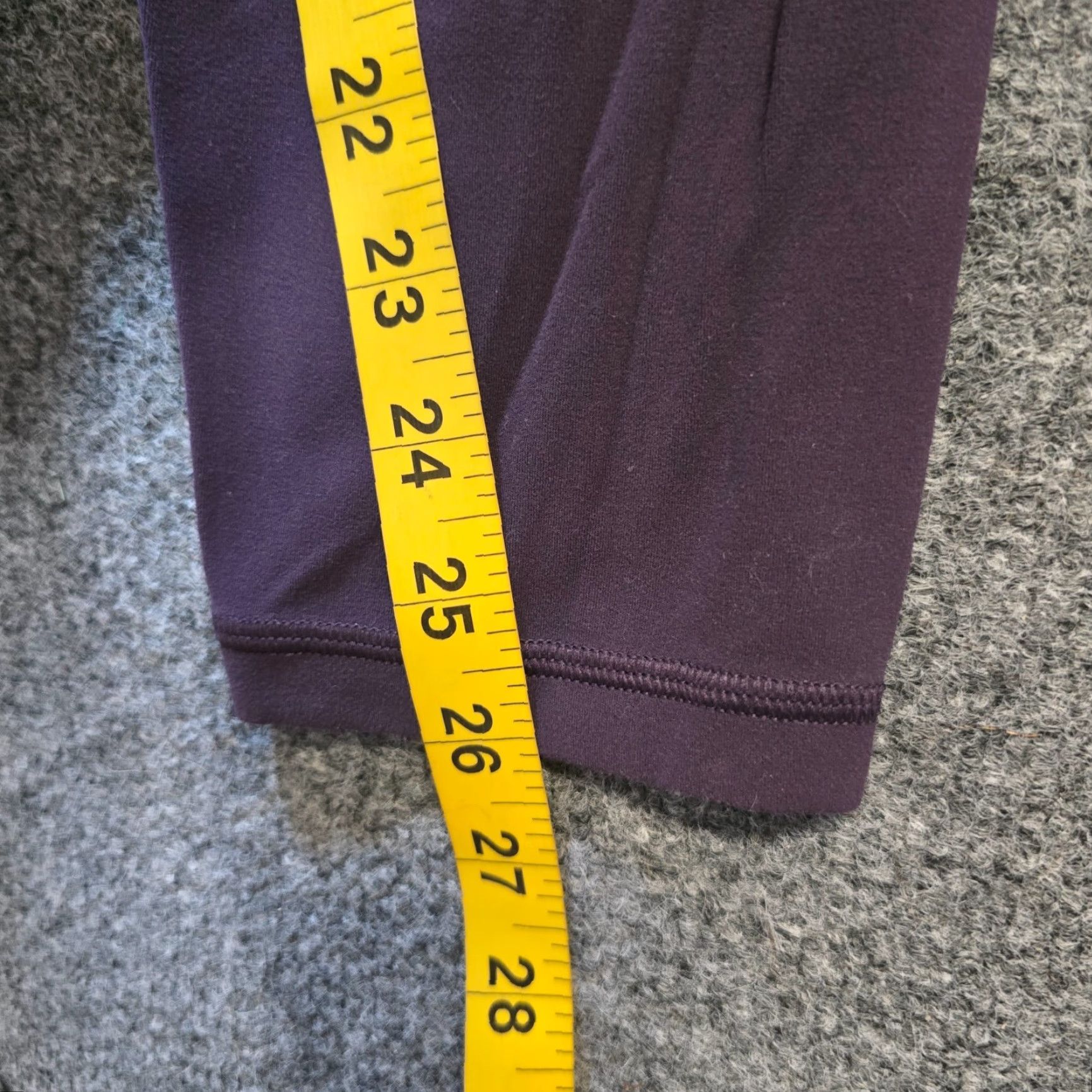 Athleta Athleta Pants Womens Large Purple Elation 7/8 Cropped Stretch Athletic Casual Size 36" / US 14 / IT 50 - 6 Thumbnail