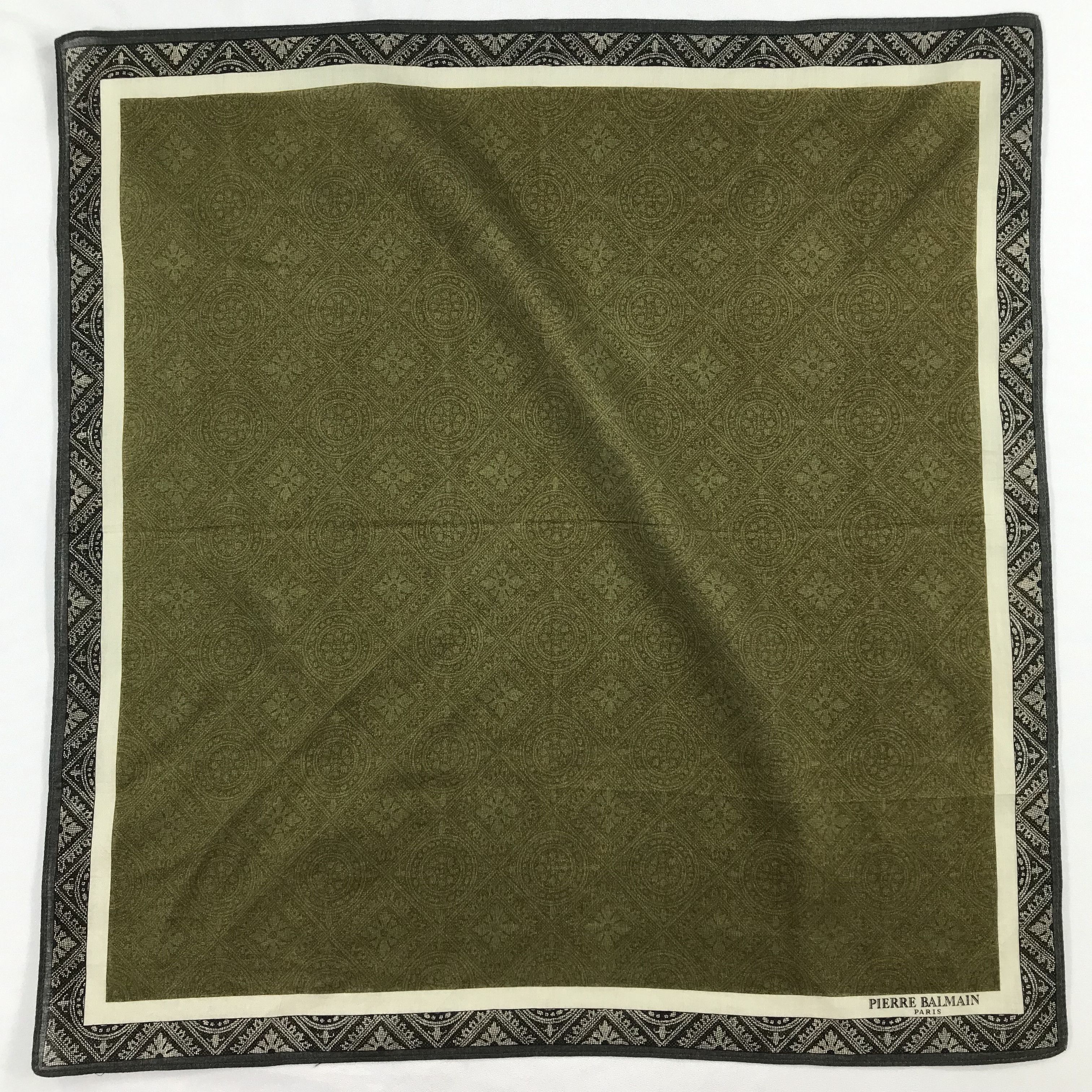 Pierre Balmain × Vintage Pierre Balmain Bandana / Handkerchief / Neckerchief - S2071 Size ONE SIZE - 1 Thumbnail
