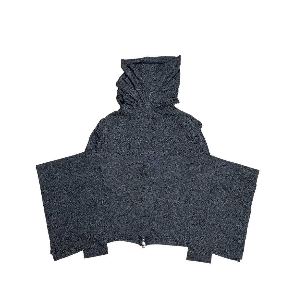 Marithe + Francois Girbaud Rare MFG Batwing Two-Way Zip Hoodie Size US L / EU 52-54 / 3 - 8 Thumbnail