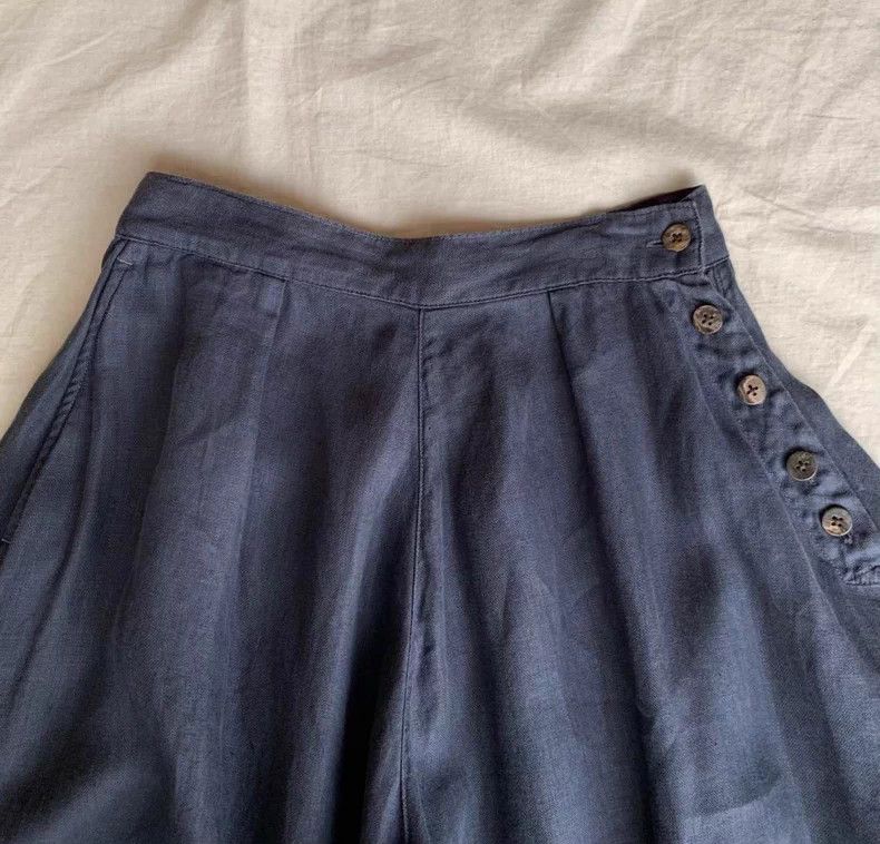 Kapital Kapital Size1 Linen wide-leg skirt trousers Size 25" / US 0 / IT 36 - 3 Thumbnail