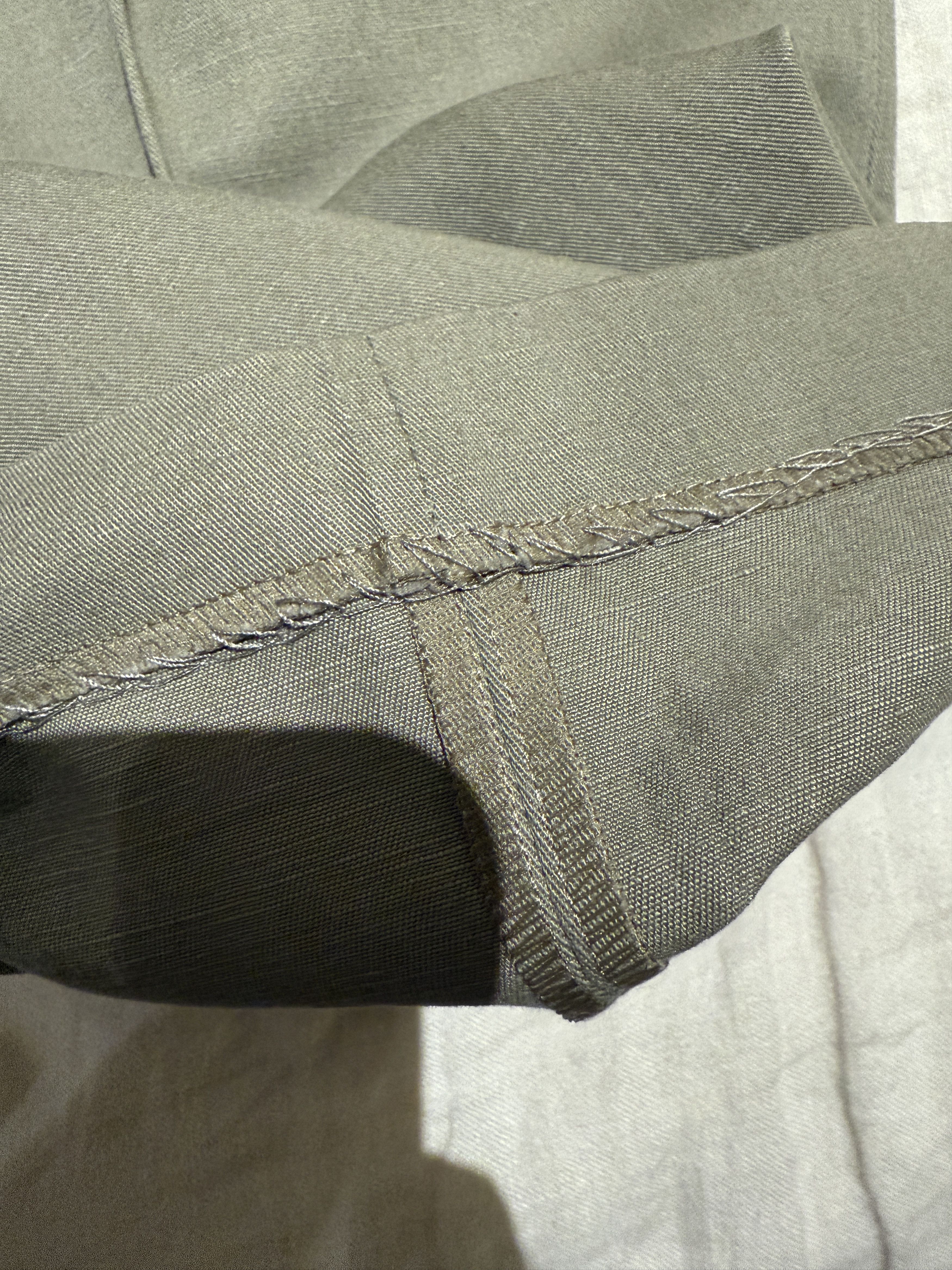 Stoffa Stoffa Cotton-Linen Twill Trousers – Olive Size US 33 - 4 Thumbnail