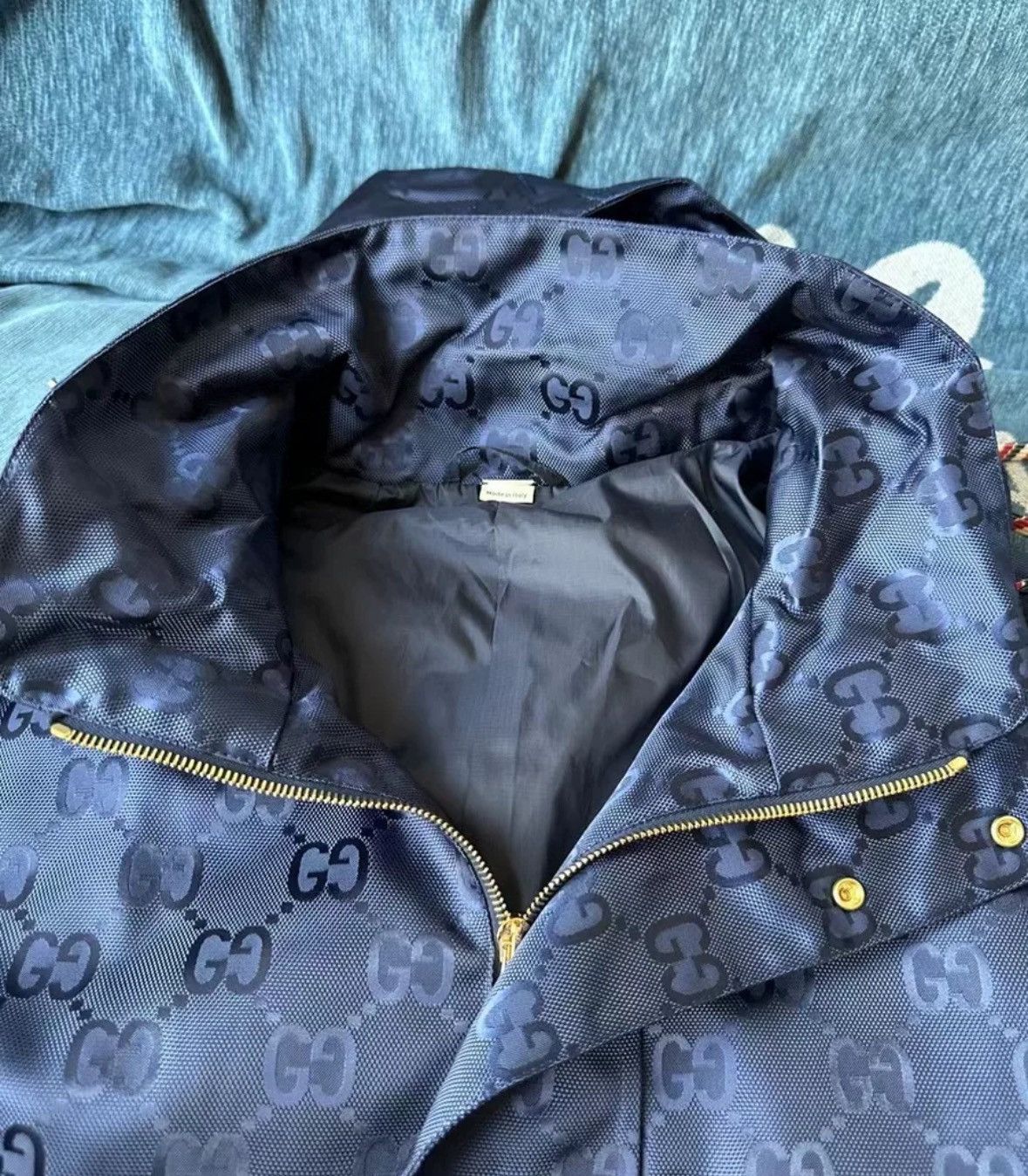Gucci Gucci Purple Dark Pattern Full Print Jacket2412-Nextarrow Size US XL / EU 56 / 4 - 3 Thumbnail
