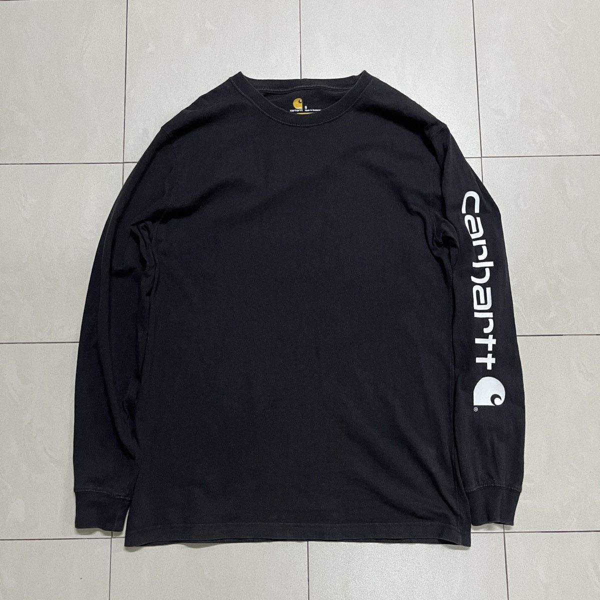 Carhartt × Carhartt Wip Carhartt Logo Longsleeve T Shirt Size US S / EU 44-46 / 1 - 2 Thumbnail
