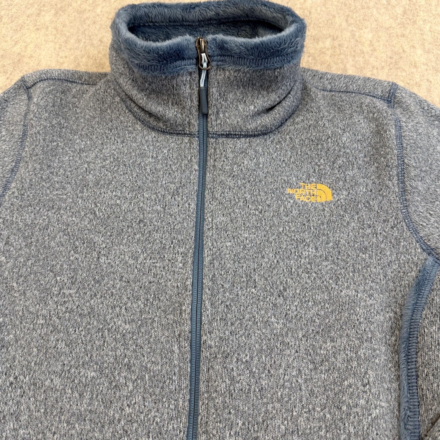 The North Face The North Face Jacket Womens Large Blue Fleece Full Zip Lined Polyester Pockets Casual Travel Size L / US 10 / IT 46 - 3 Thumbnail
